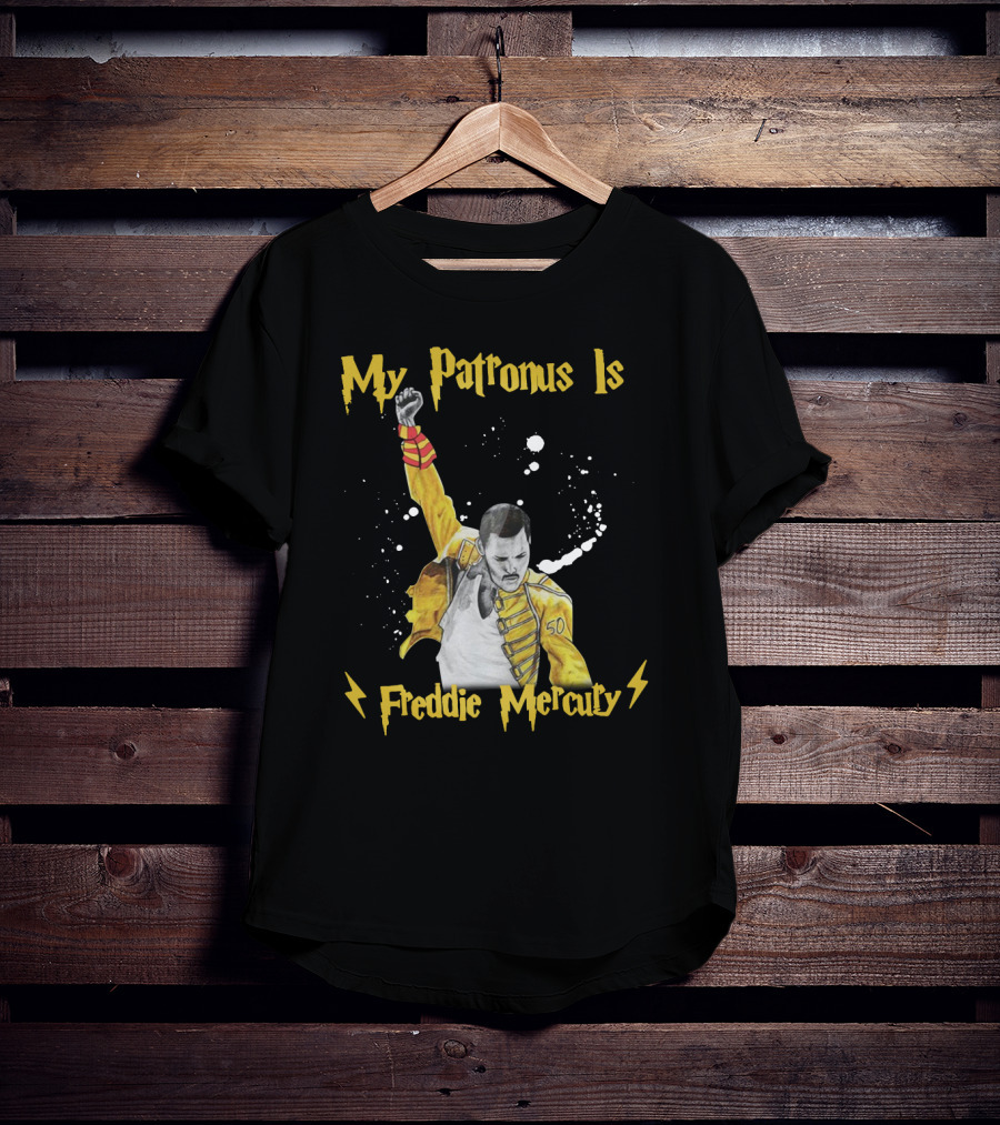 My Patronus Is Freddie Mercury Magic Lightning T-Shirt