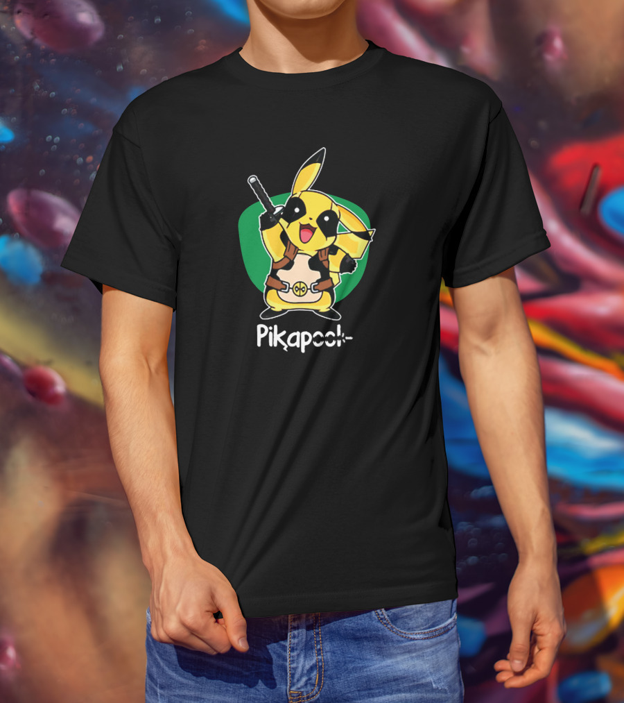 Pikapool Pikachu Deadpool Fusion T-Shirt
