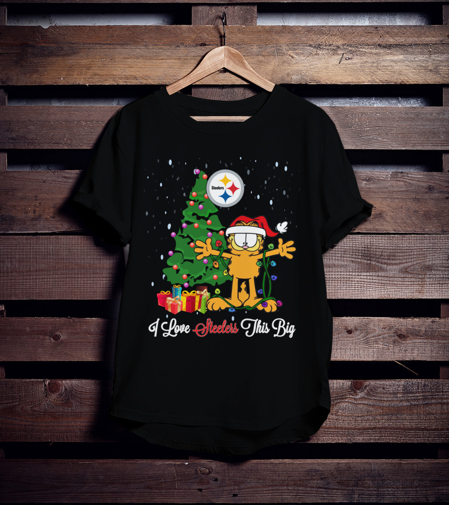Pittsburgh Steelers Holiday Cheer I Love Steelers This Big Christmas Tree And Gifts T-Shirt