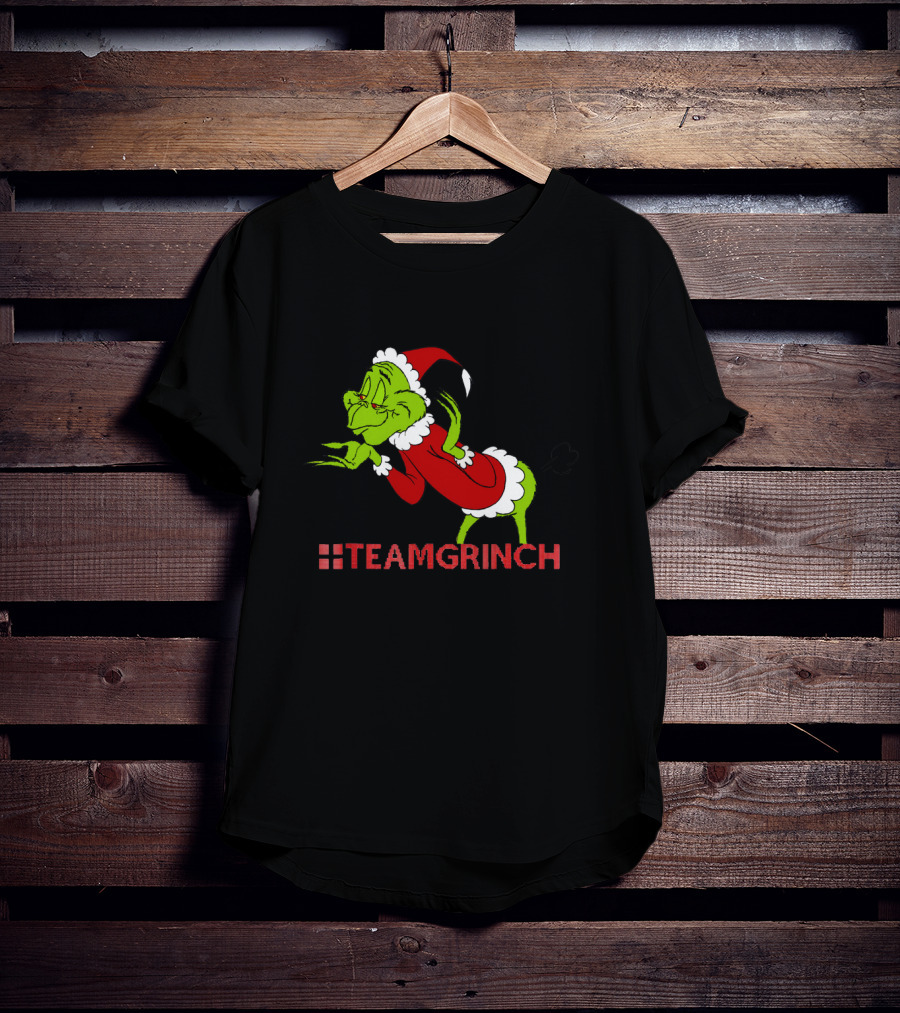 Team Grinch Resting Grinches Face Christmas T-Shirt
