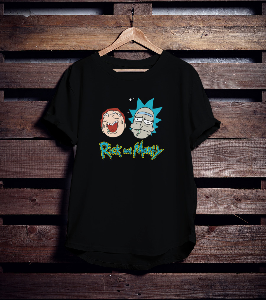 Rick And Morty Funny Faces Retro Style T-Shirt