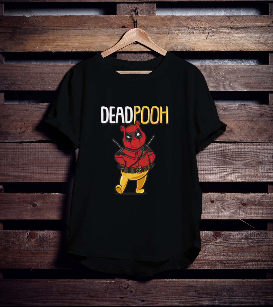 Deadpooh Deadpool X Pooh Character Crossover Mashup T-Shirt