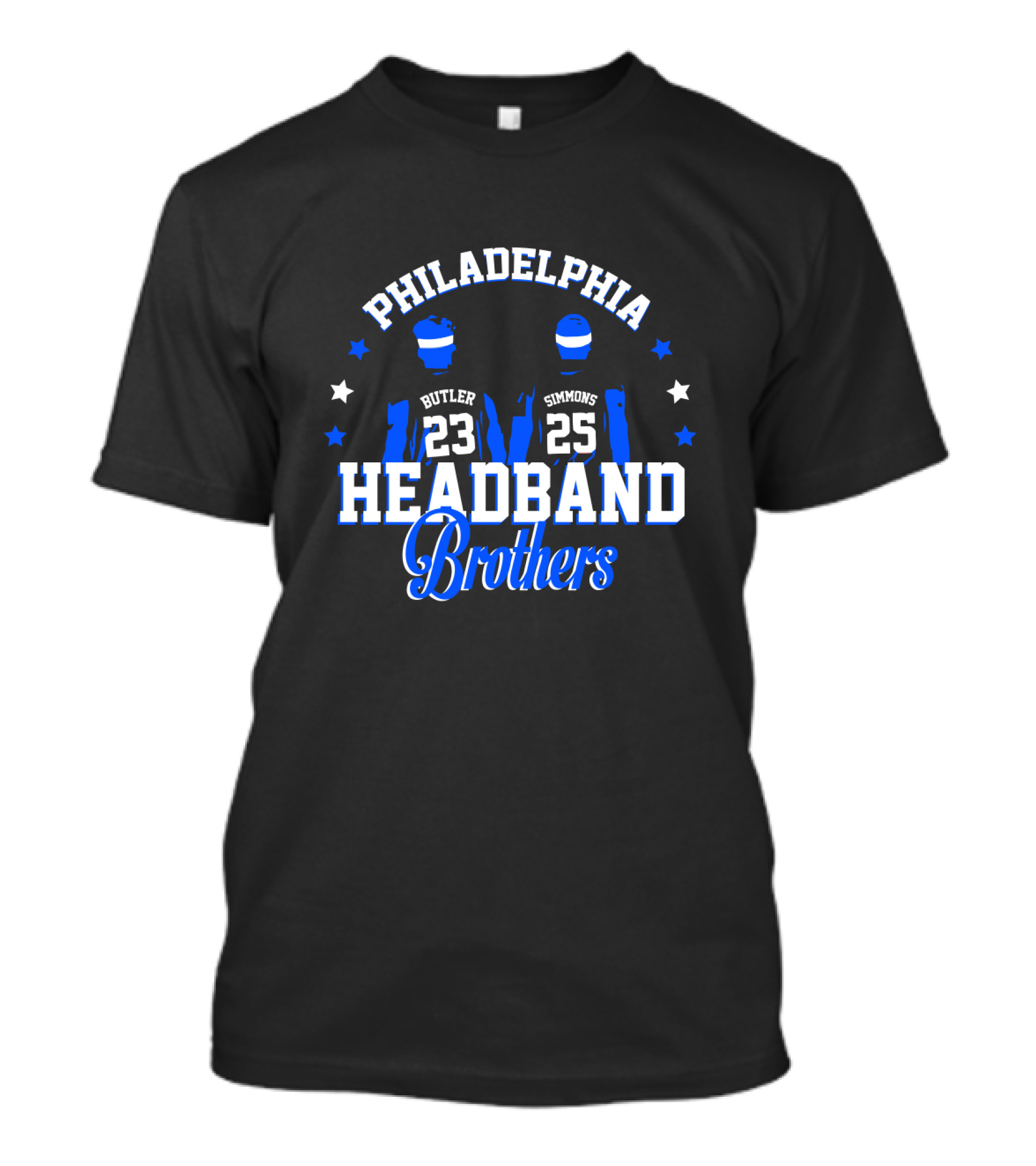 Philadelphia Butler Simmons 23 25 Headband Brothers T-Shirt