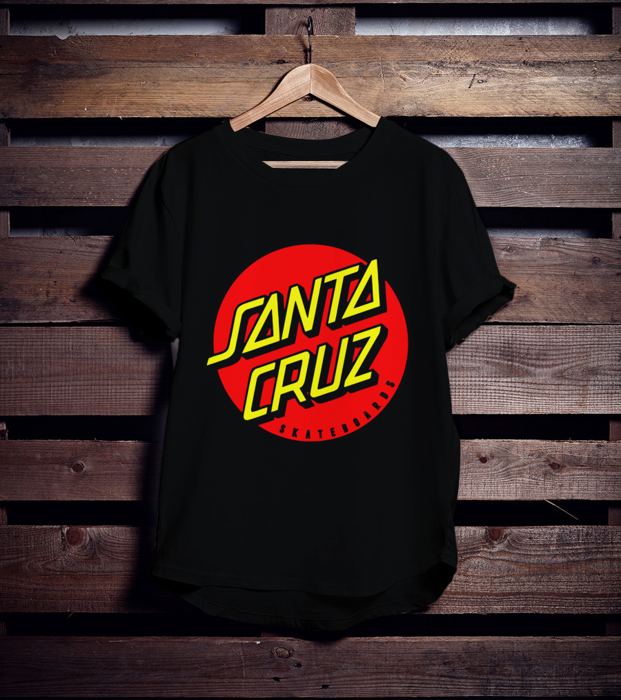 Santa Cruz Skateboards Red Circle Logo Vintage Style T-Shirt