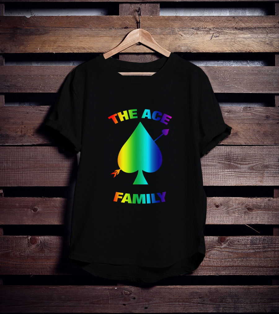The Ace Family Rainbow Spade With Arrow T-Shirt