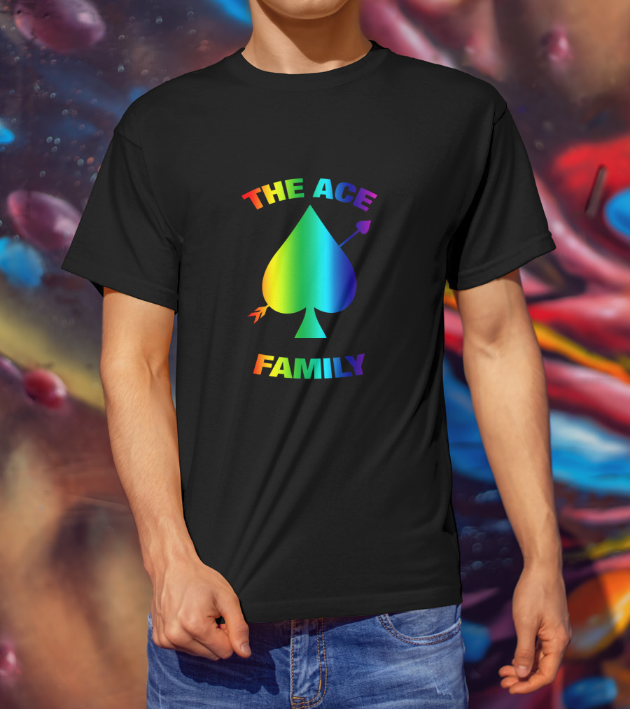 The Ace Family Rainbow Spade With Arrow T-Shirt