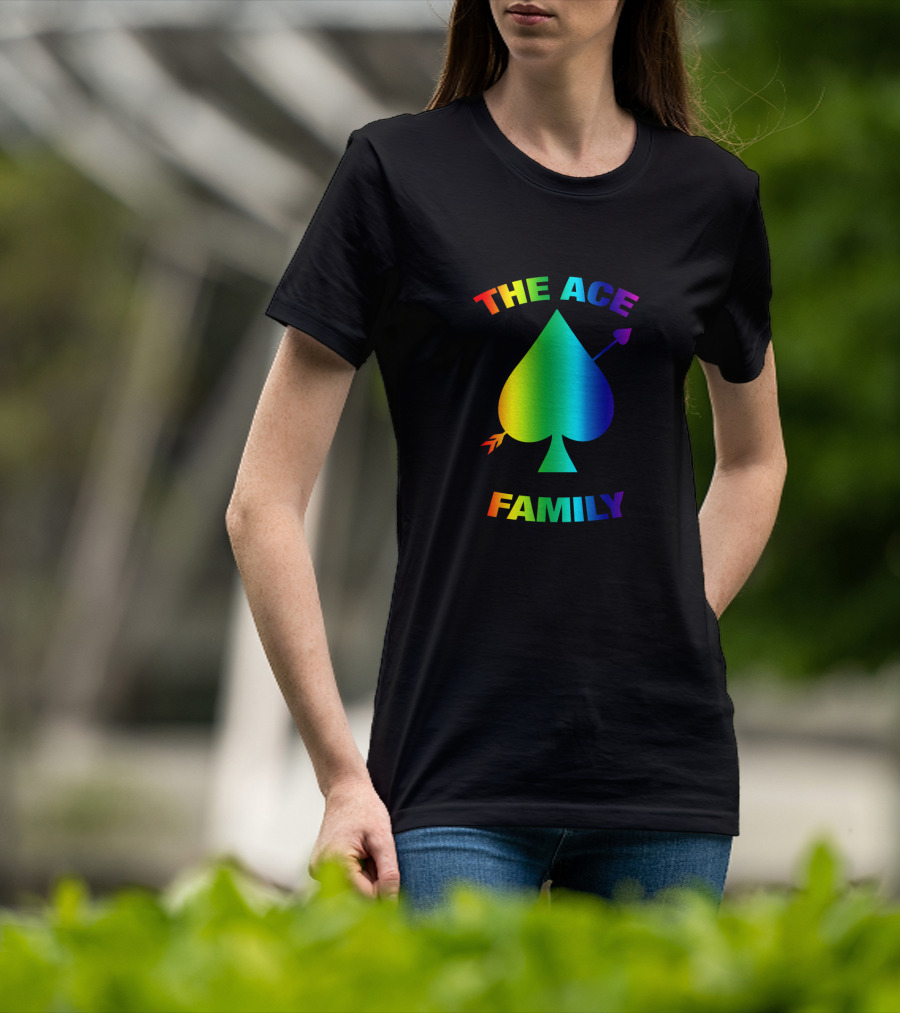 The Ace Family Rainbow Spade With Arrow T-Shirt