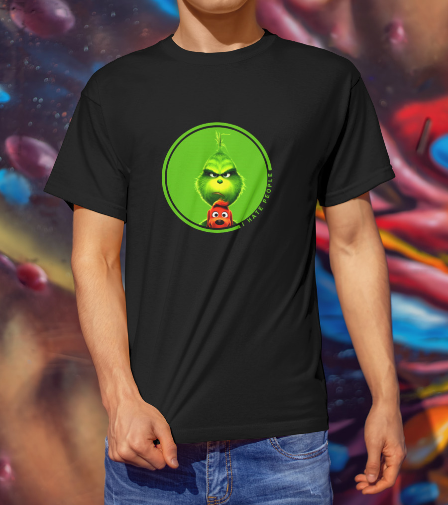 The Grinch I Hate People Christmas Movies Max T-Shirt