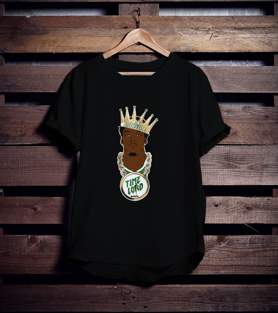 Boston Time Lord @Nbpa Crowned Basketball Chain T-Shirt