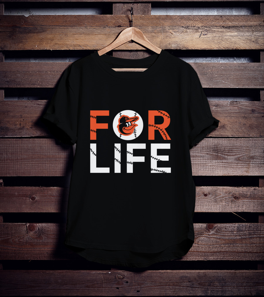 Baltimore Orioles Baseball Fan Logo For Life T-Shirt