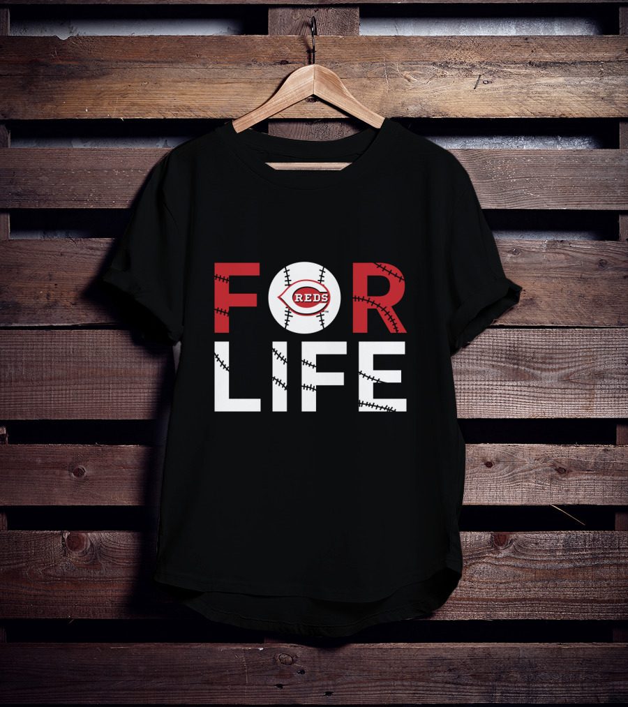 Cincinnati Reds Baseball Passion Forever Fans For Life T-Shirt