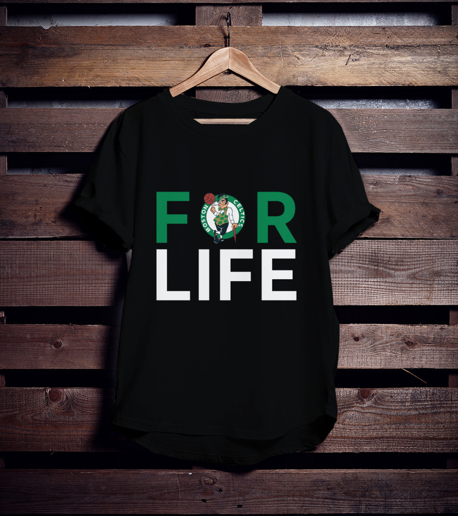 Boston Celtics Logo For Life Fan Loyalty Statement T-Shirt
