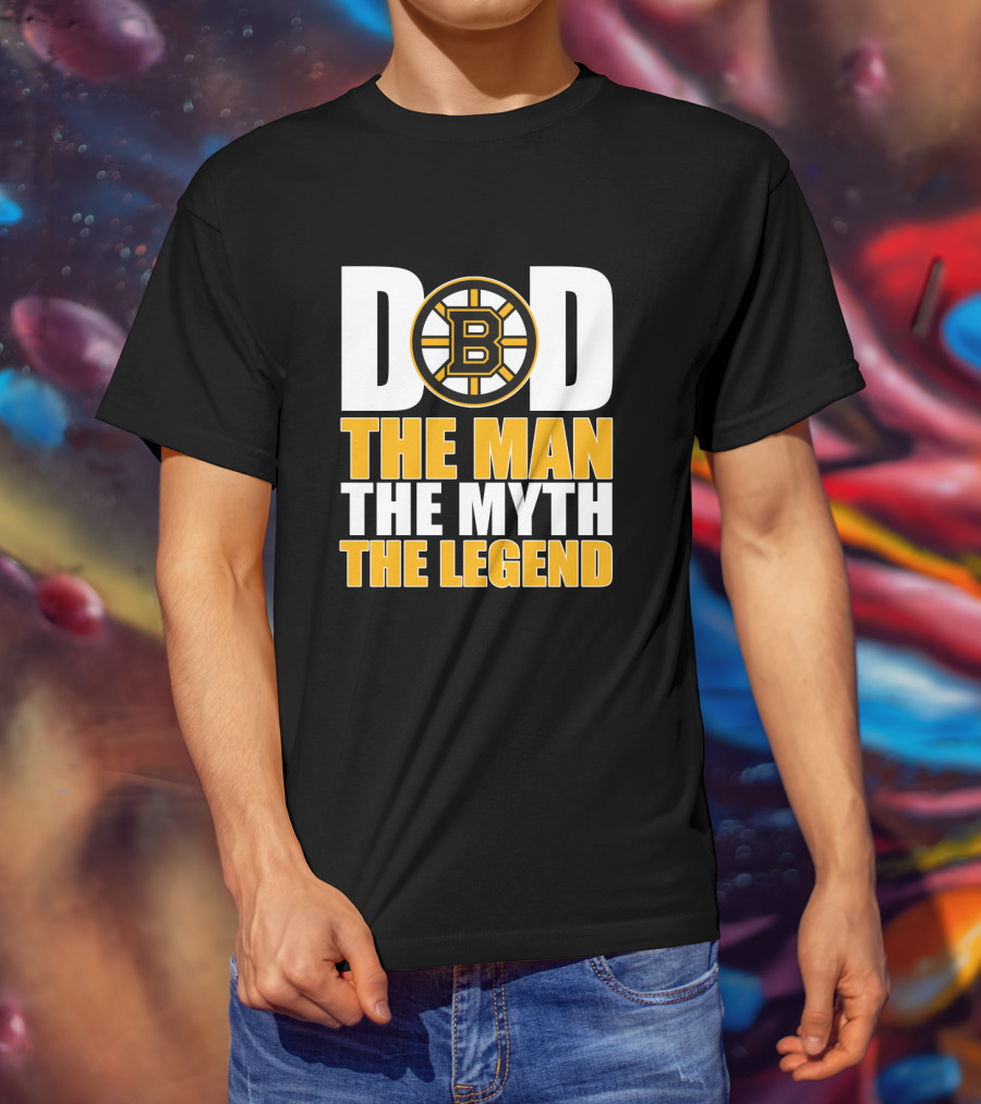Boston Bruins Dad The Man The Myth The Legend T-Shirt