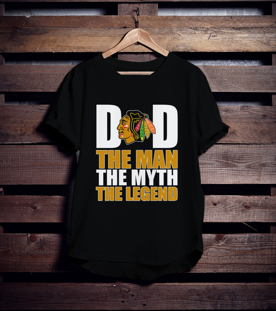 Chicago Blackhawks Dad The Man The Myth The Legend T-Shirt