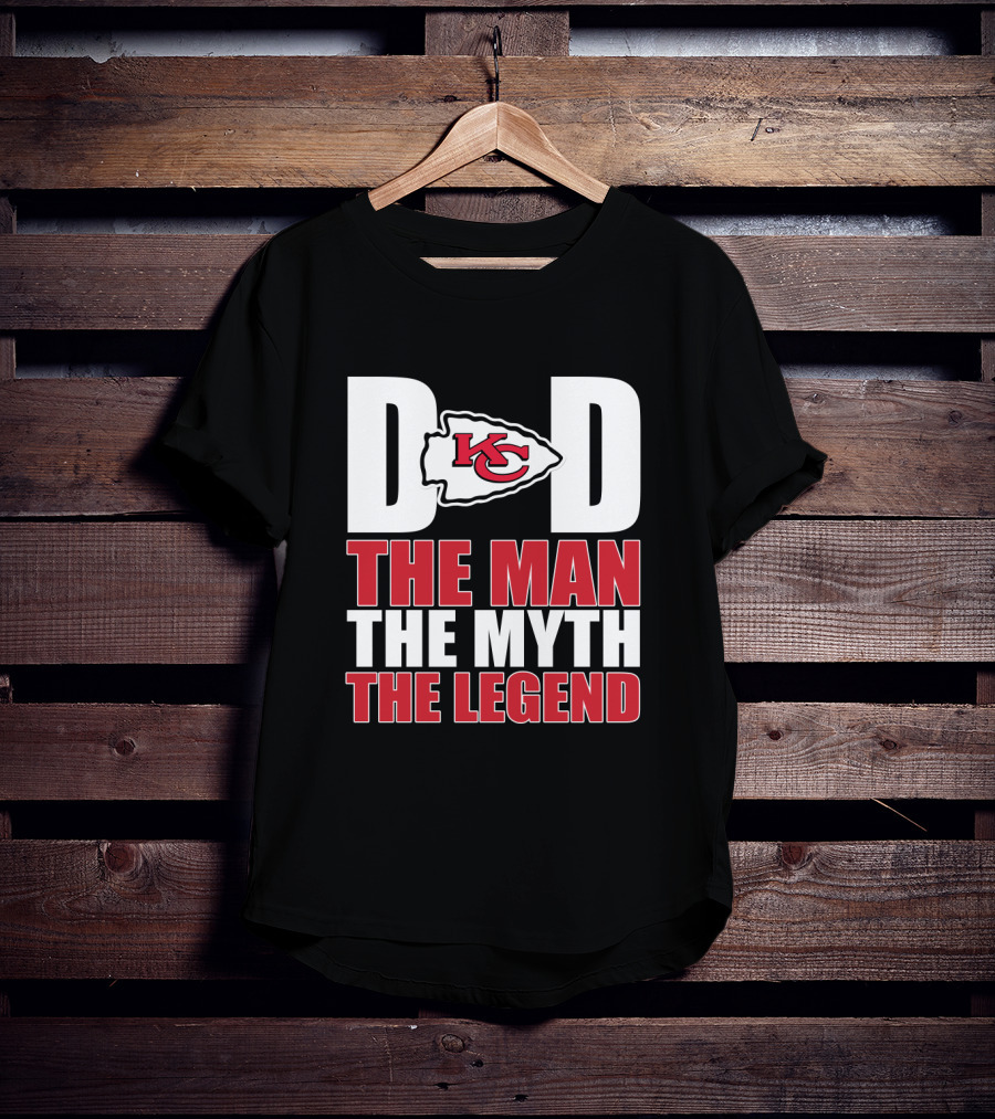 Kansas City Chiefs Dad The Man The Myth The Legend Father's Day T-Shirt
