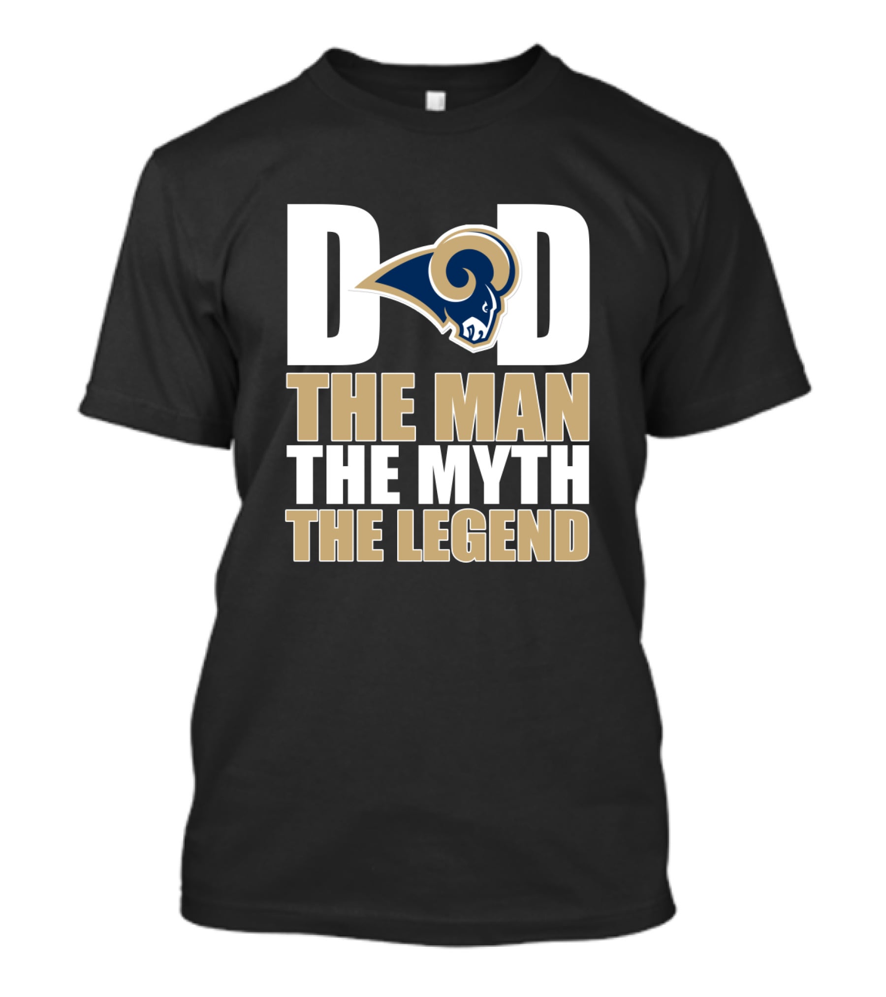 Los Angeles Rams Dad The Man The Myth The Legend Father's Day T-Shirt