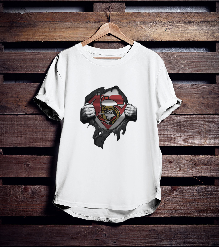 Ottawa Senators Superhero Conceptual Design For Fans T-Shirt