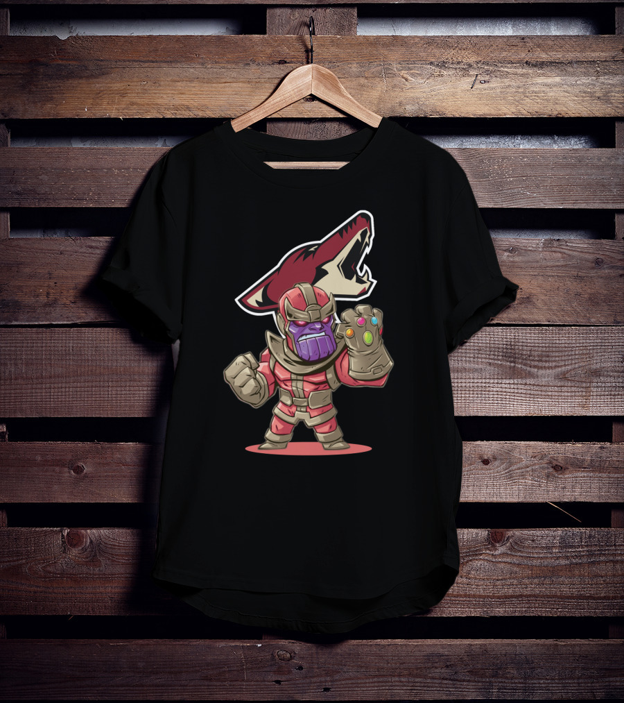 Arizona Coyotes Fans Marvel Thanos Mashup T-Shirt