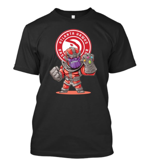 Atlanta Hawks Fans Thanos Basketball Crossover T-Shirt