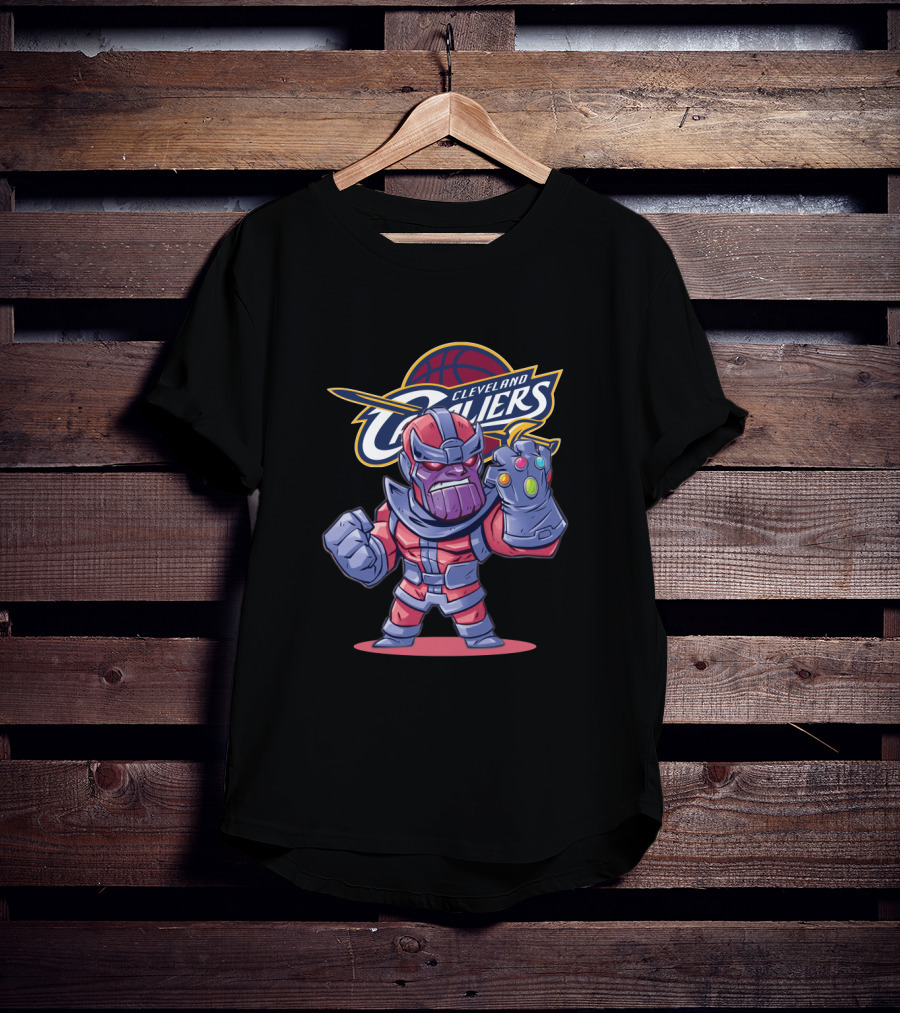 Cleveland Cavaliers Fans Thanos Infinity Gauntlet Basketball Crossover T-Shirt