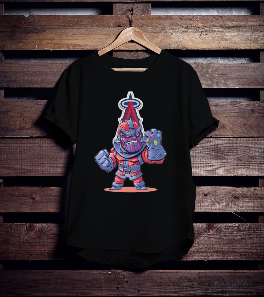 Thanos Los Angeles Angels Infinity Gauntlet MLB Crossover Fan T-Shirt
