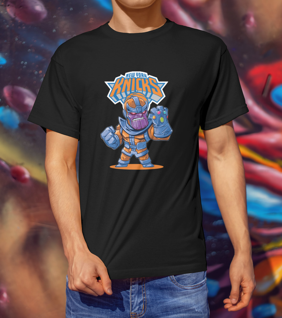 Thanos New York Knicks Nba Mashup T-Shirt