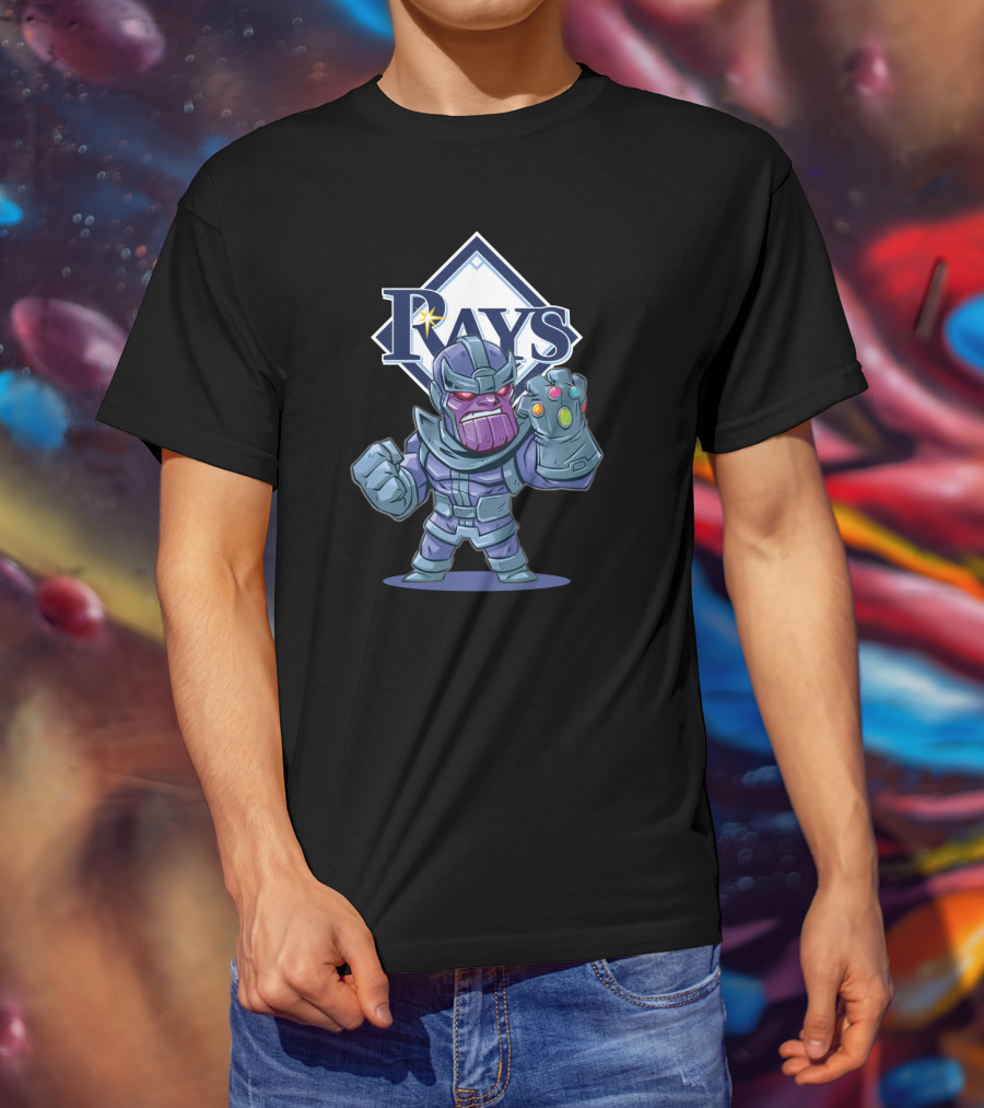 Tampa Bay Rays Fans Thanos Mashup With Infinity Gauntlet T-Shirt
