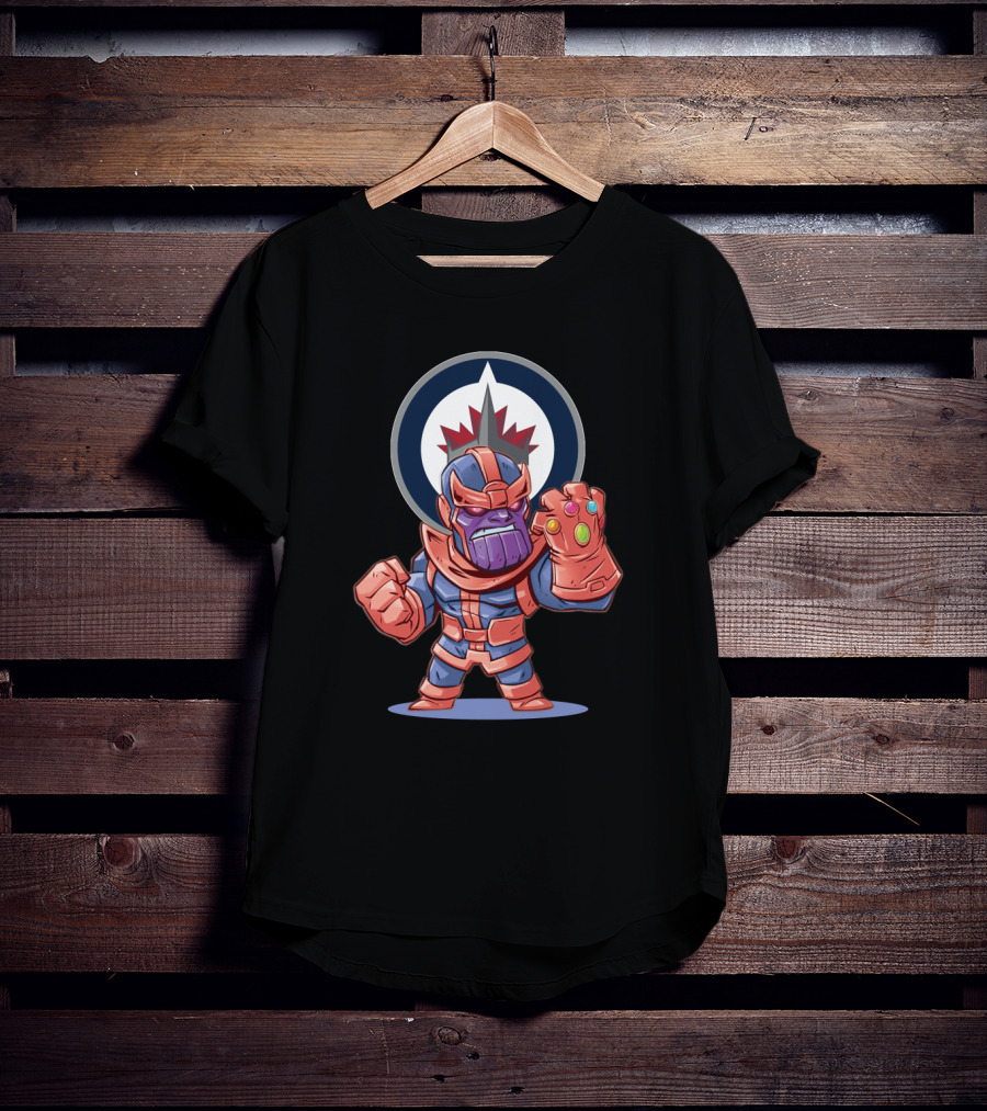 Thanos Meets Winnipeg Jets Fans With Infinity Gauntlet T-Shirt
