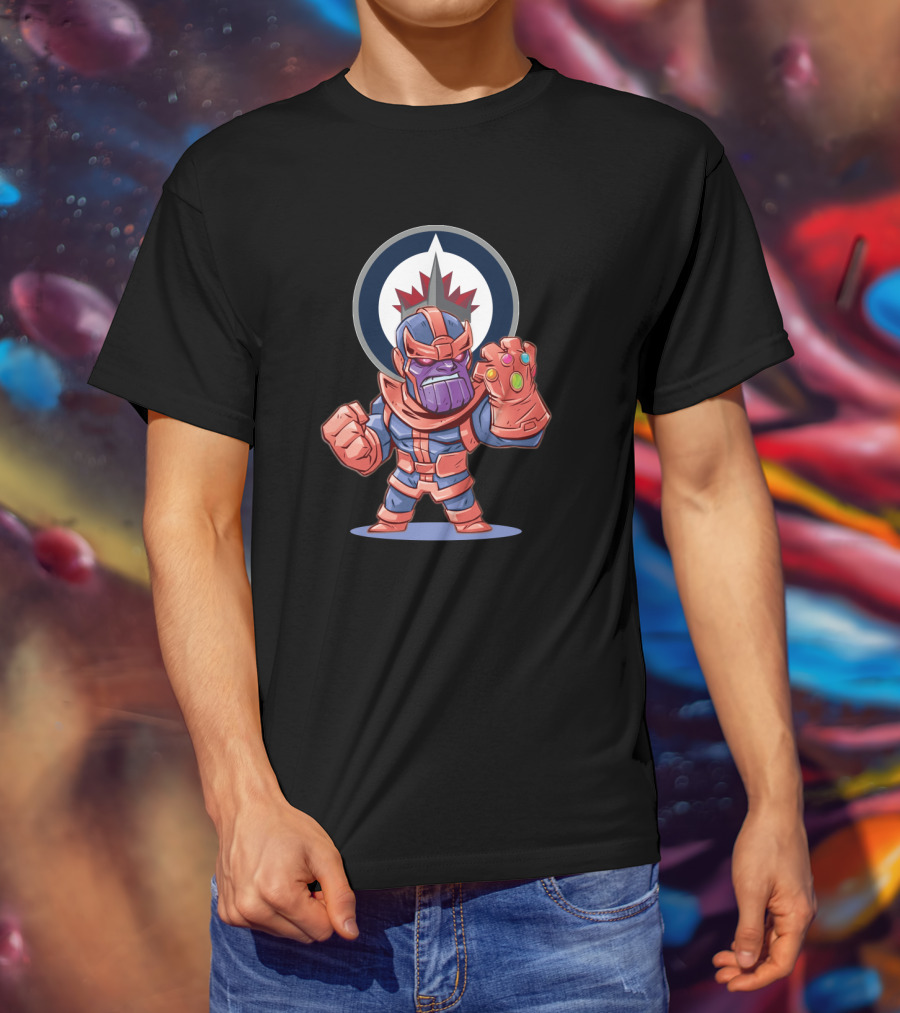 Thanos Meets Winnipeg Jets Fans With Infinity Gauntlet T-Shirt