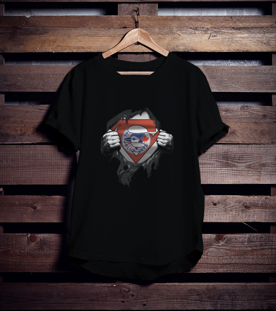 Toronto Blue Jays Superman Logo Mashup T-Shirt