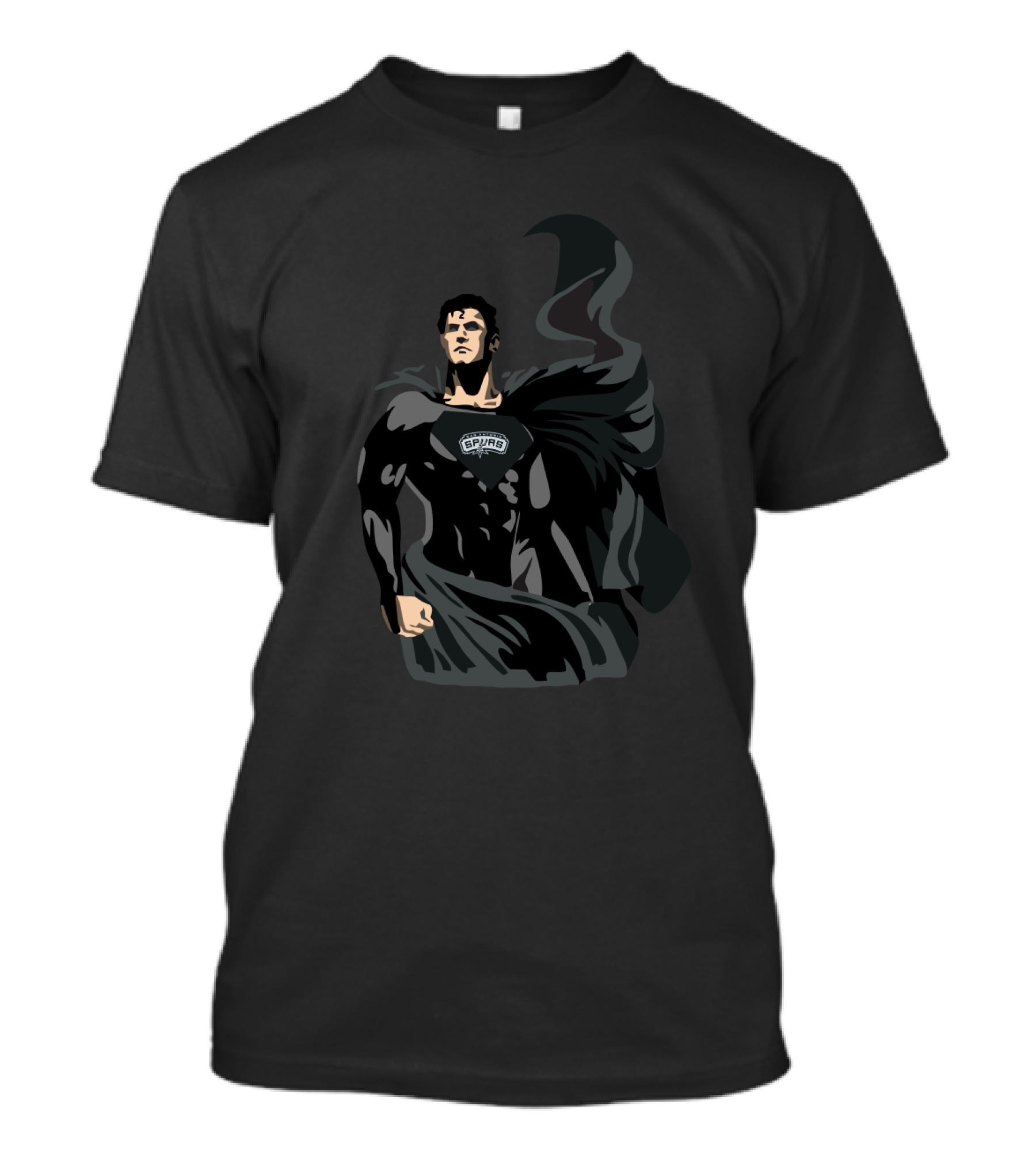 Superman Spurs Fan Emblem Tribute San Antonio T-Shirt