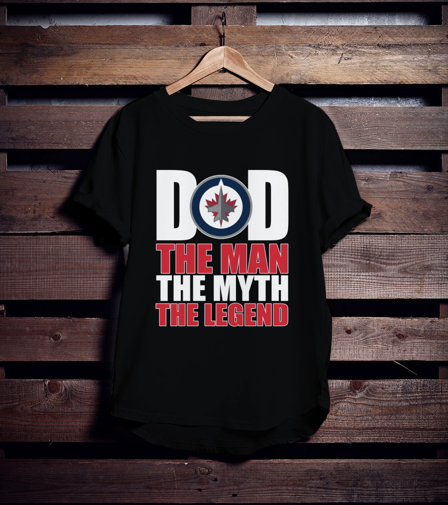 Winnipeg Jets Dad The Man The Myth The Legend T-Shirt