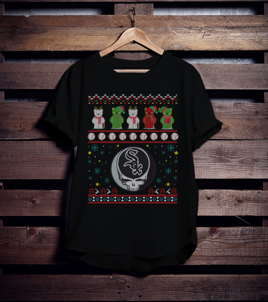 Chicago White Sox Grateful Dead Bears Baseball Festive T-Shirt
