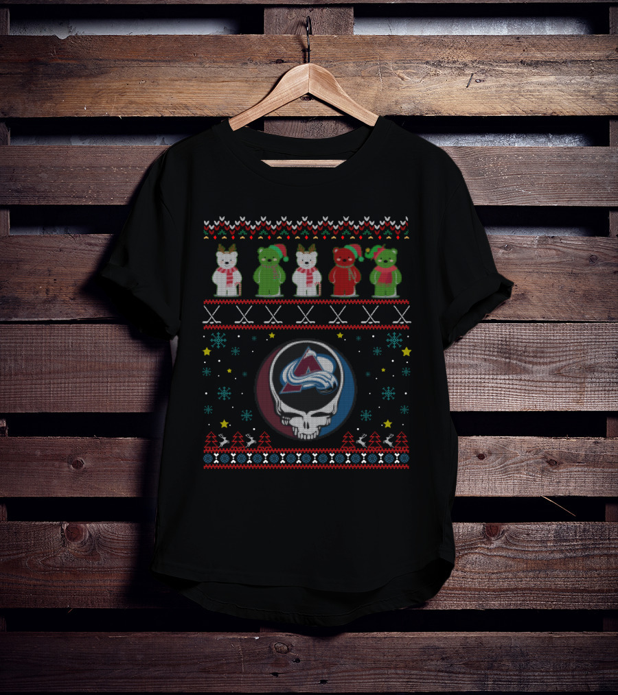 Colorado Avalanche Grateful Dead Bears T-Shirt