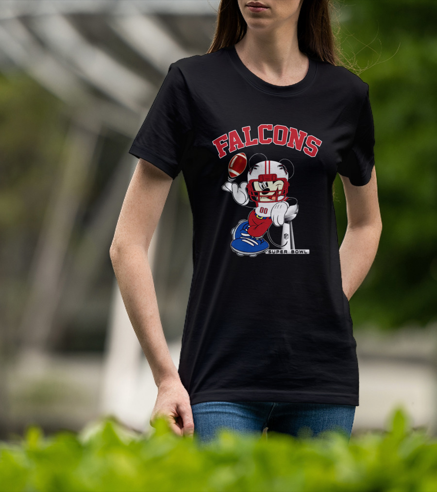 Falcons Nfl Mickey Super Bowl Football T-Shirt