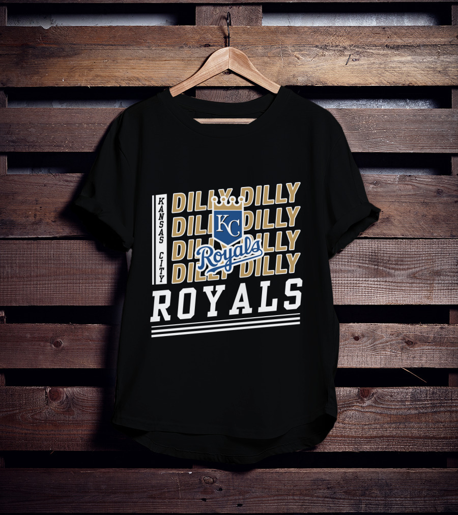 Kansas City Royals Dilly Dilly KC Royals Baseball Crest T-Shirt