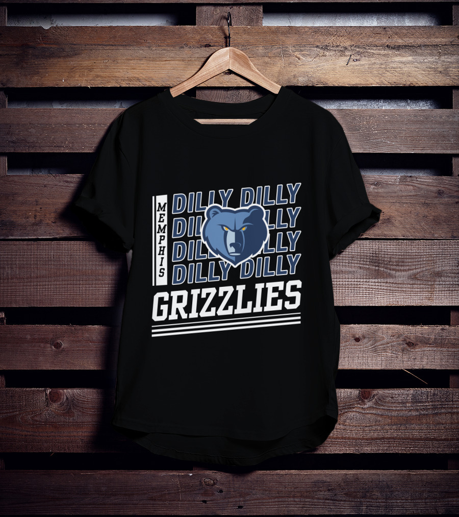 Memphis Grizzlies Dilly Dilly Bold Bear T-Shirt