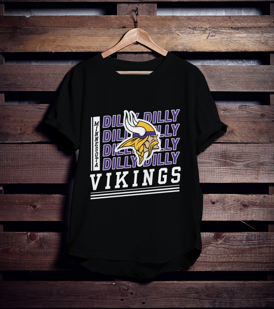Minnesota Vikings Dilly Dilly Bud Light Fan Gear T-Shirt