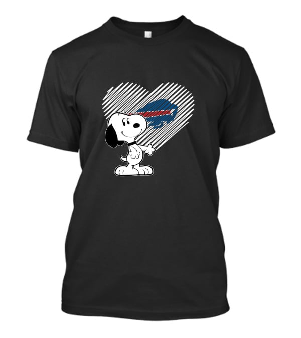 Snoopy Heart Buffalo Bills Fans T-Shirt