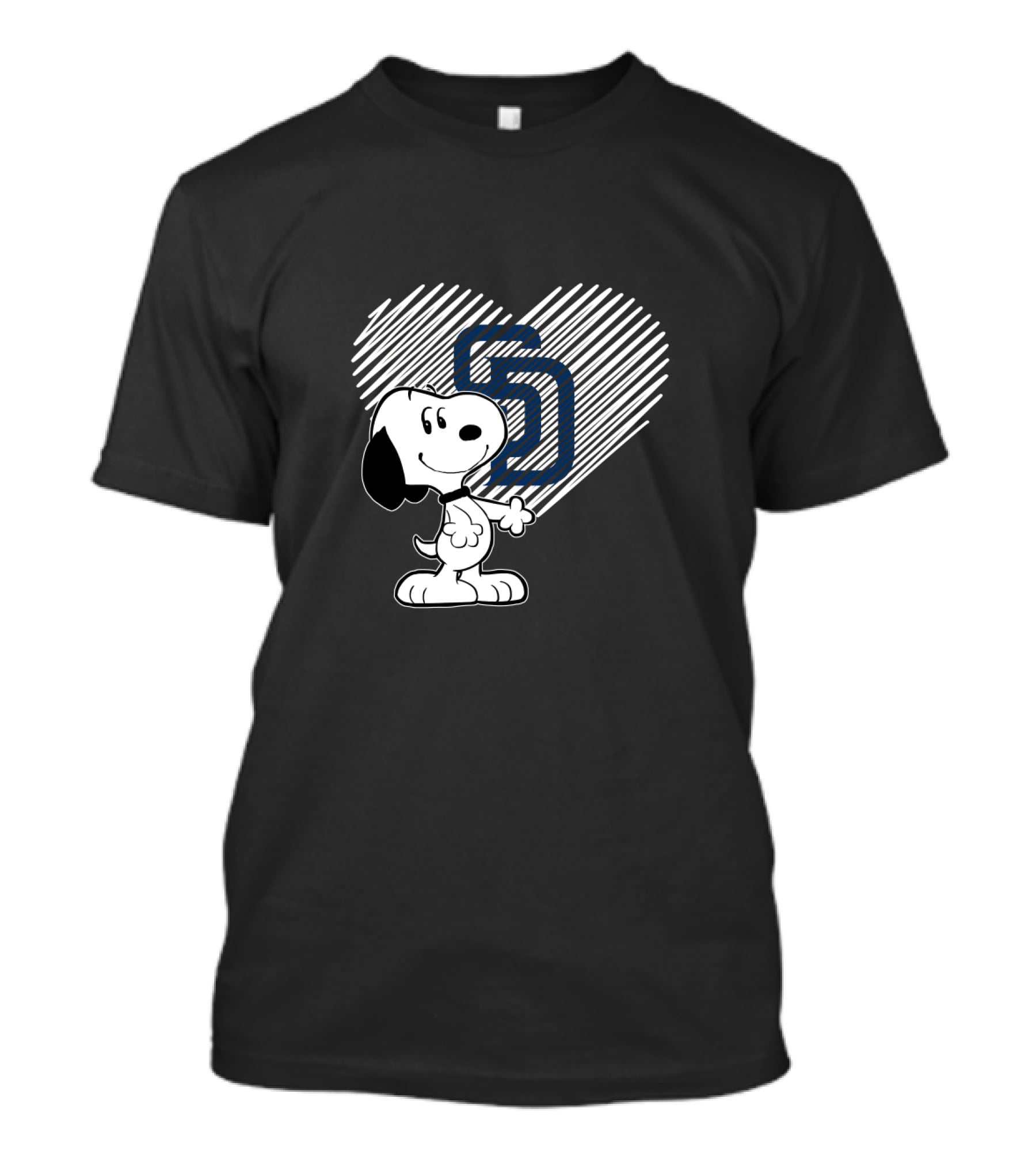 Snoopy Heart San Diego Padres Iconic T-Shirt