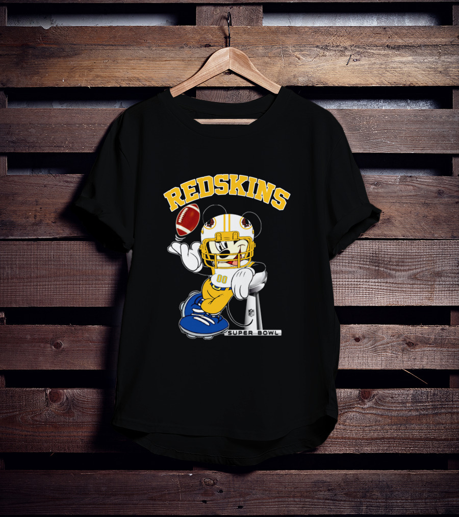 Redskins Mickey Football Nfl Super Bowl T-Shirt