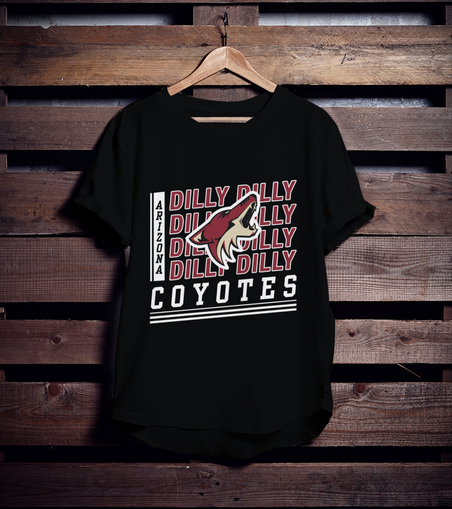 Arizona Coyotes Dilly Dilly Hockey Team Logo Fan Celebration T-Shirt