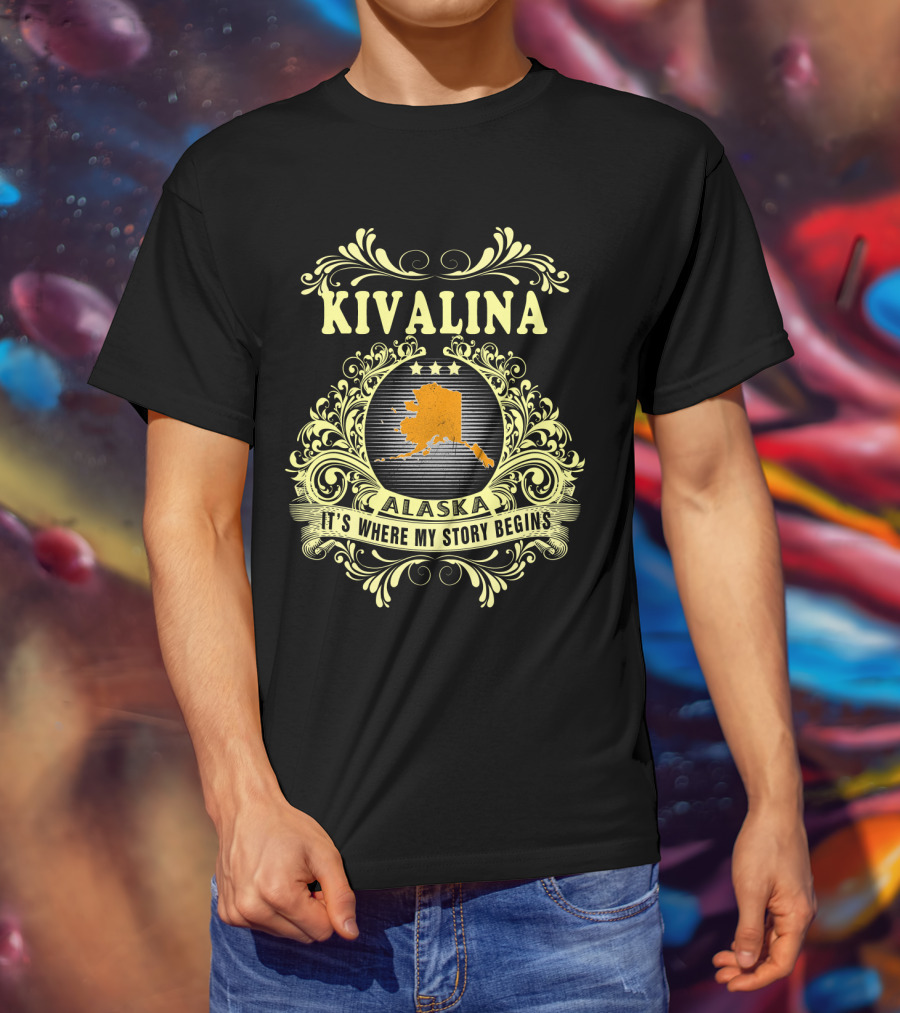 Kivalina Alaska It's Where My Story Begins Map T-Shirt