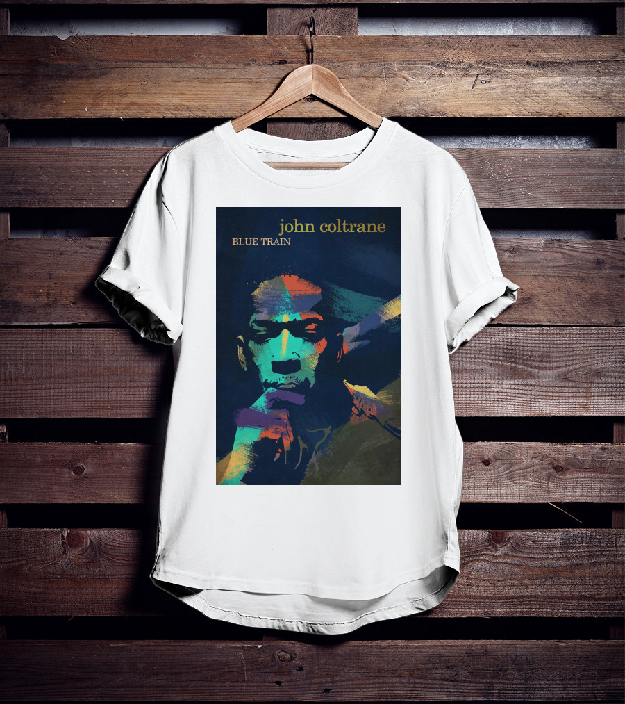 John Coltrane Blue Train Colorful Jazz Music Legend T-Shirt