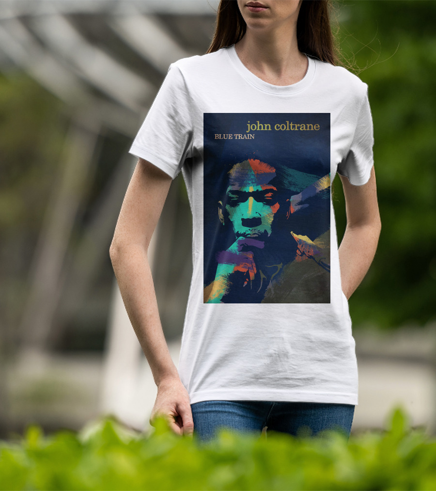 John Coltrane Blue Train Colorful Jazz Music Legend T-Shirt
