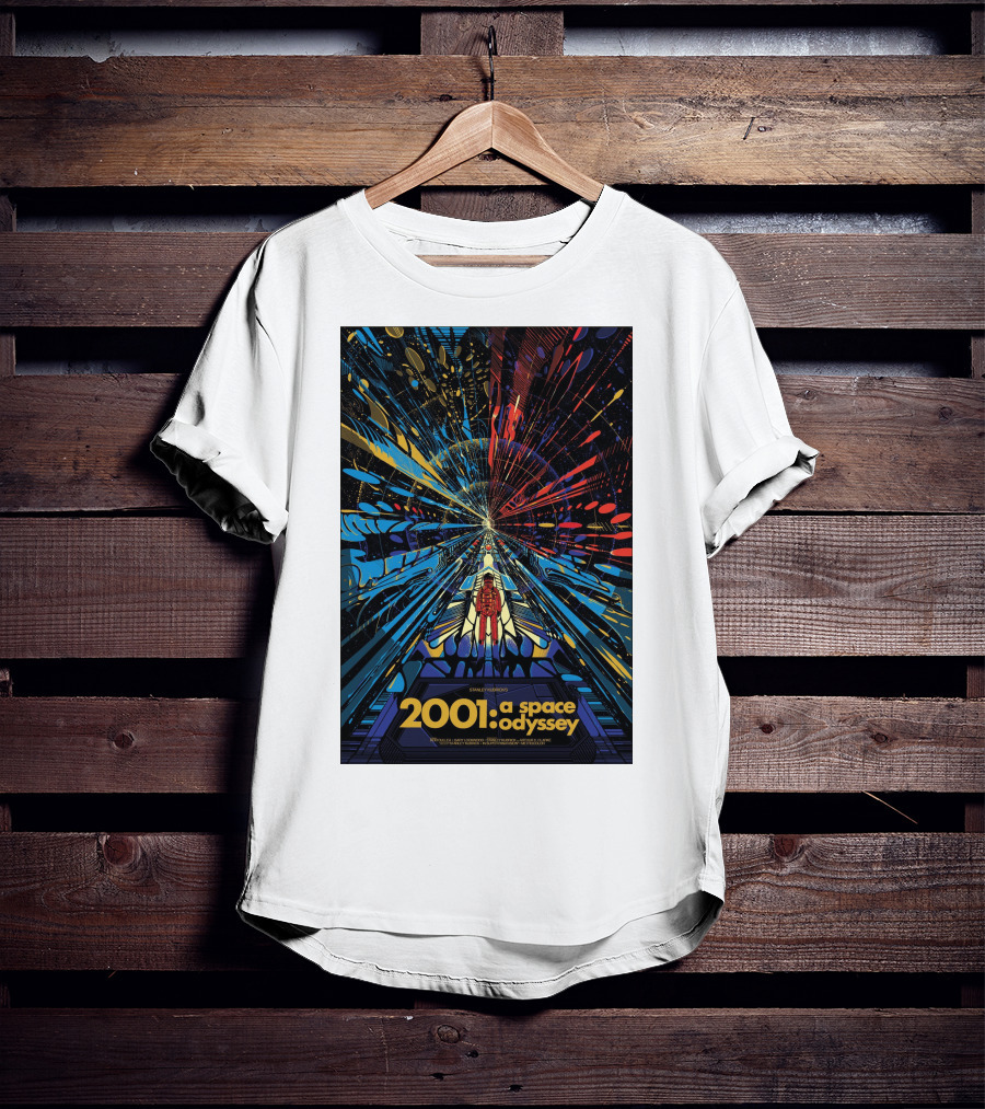 2001: A Space Odyssey Sci-Fi Psychedelic Explosion Astronaut Journey T-Shirt