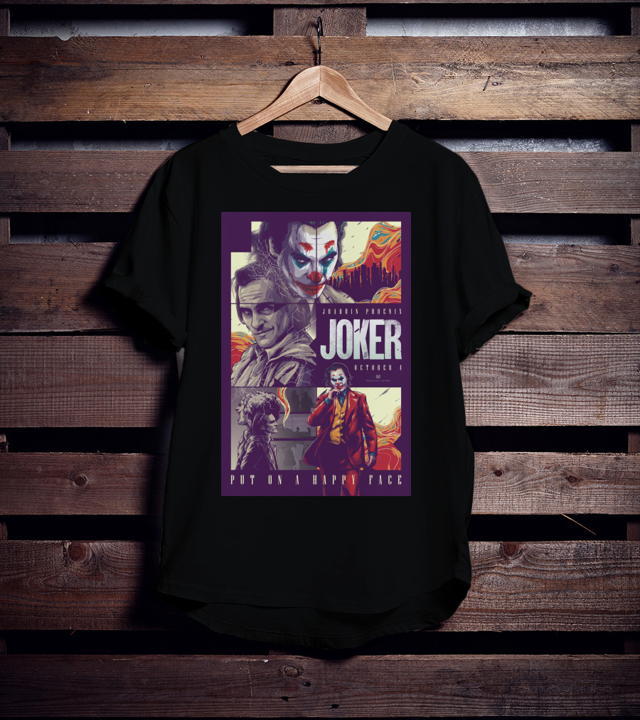 Joker Joaquin Phoenix October 4 Put On A Happy Face T-Shirt