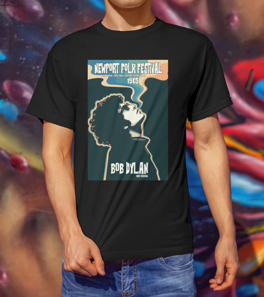 Newport Folk Festival 1965 Bob Dylan T-Shirt