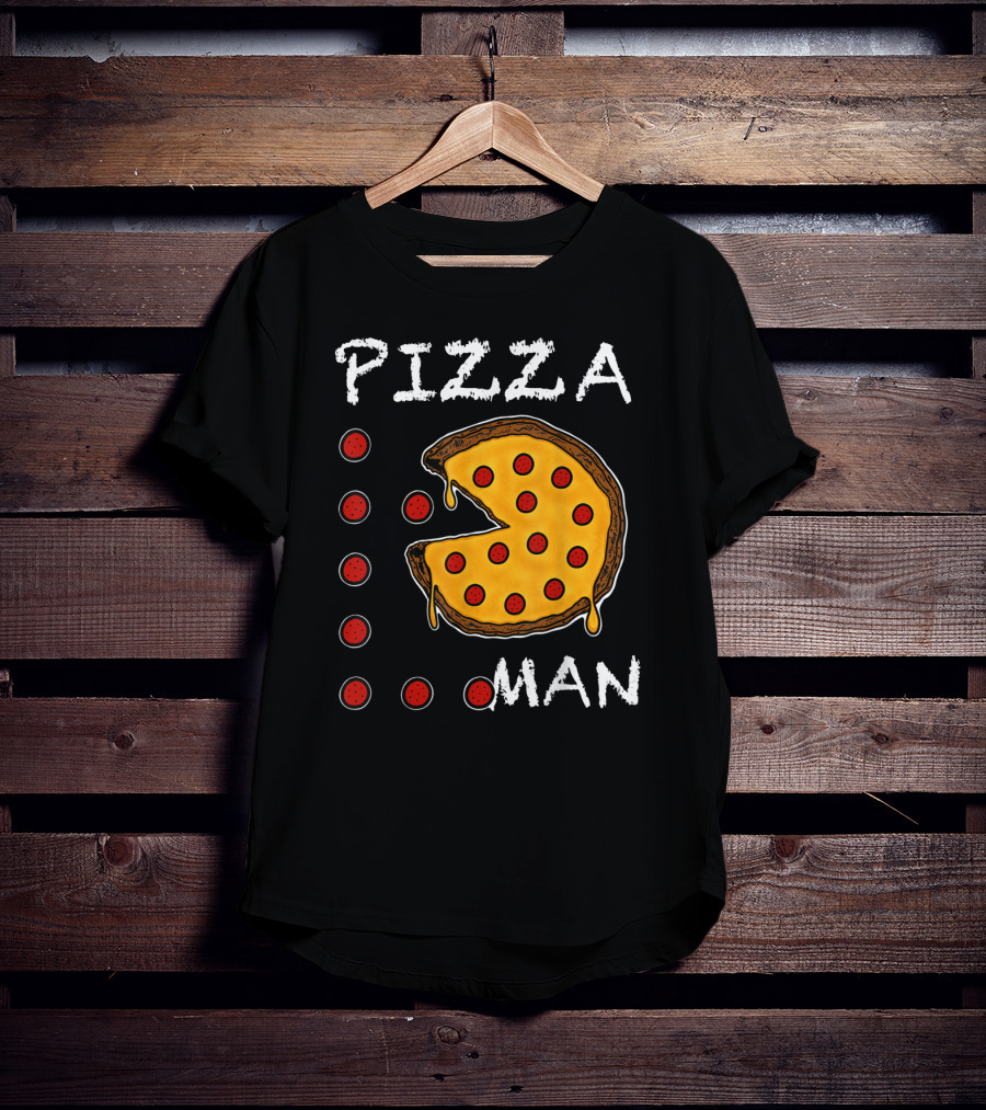 Pizza Man Video Gamer Pizza T-Shirt