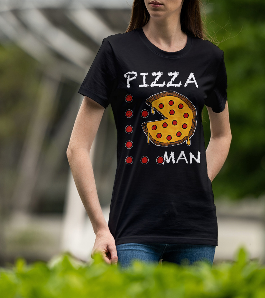 Pizza Man Video Gamer Pizza T-Shirt